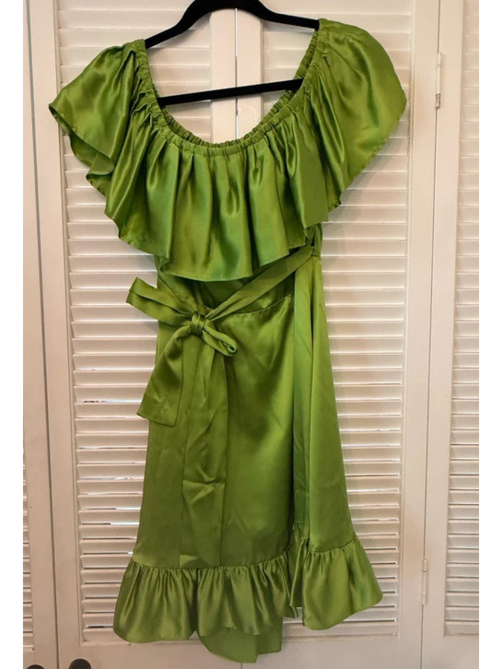 Vintage Betsey Johnson Silk Ruffle Dress